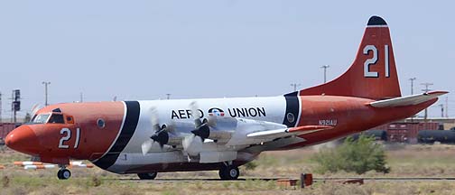 Aero Union Lockheed P-3A-45 Orion N921AU Tanker 21 and Minden Air SP-2H Neptune N4692A Tanker 48